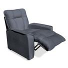 Poltrona do Papai Reclinável Manual Comfort Veludo Cinza - Montanaris Decor Poltrona do Papai Reclinável Manual Comfort Veludo Cinza - Montanaris Decor
