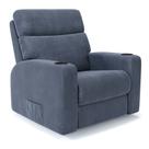 Poltrona do Papai Reclinável Manual em Suede - Modelo Eames Damie