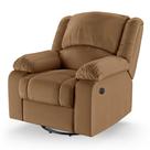 Poltrona do Papai Reclinável Melim Glider Giratória USB PU Caramelo FH1 - D'Rossi