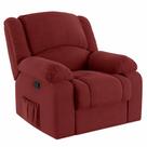 Poltrona do Papai Reclinável Melim Zero Wall Veludo Vermelho FH1 - D'Rossi