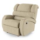 Poltrona do Papai Reclinável Napoli Power Touch USB Linho Bege FH1 - D'Rossi
