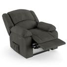 Poltrona do Papai Reclinável Pietra Power Touch Massagem FH9 Linho Grafite - Mpozenato