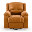 Poltrona do Papai Reclinável Sala de Cinema Barcelona Glider Manual Giratória Massagem USB PU Whisky G23