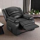 Poltrona do Papai Reclinável Sala de Cinema Madrid Power Touch USB PU Preto Brilho G23 - Gran Belo