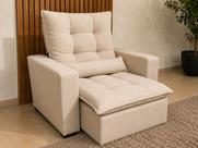 Poltrona do Papai Retrátil e Reclinável em Tecido Suede Poltrona do Papai Retrátil e Reclinável em Tecido Suede