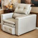 Poltrona do Papai Retrátil Reclinável Linho Rústico Conforto Larbelle