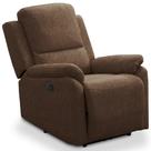 Poltrona do Papai Retrátil Reclinável Lutz F04 material sintético Chocolate - Lyam Decor