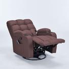 Poltrona do Papai Siena Giratória Reclinável Sala de Estar Massagem Manual Aquecimento PU Marrom Chocolate G94 - Gran Belo Poltrona do Papai Siena Giratória Reclinável Sala de Estar Massagem Manual Aquecimento PU Marrom Chocolate G94 - Gran Belo