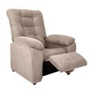 Poltrona do Papai Space 88cm Reclinável Manual Suede Bege - Sallar Home