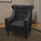 Poltrona dubai suede preto