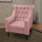 Poltrona dubai suede rosê