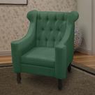 Poltrona dubai suede verde