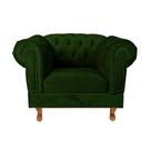 Poltrona Duque Chesterfield Capitonê - Suede Verde Musgo Poltrona Duque Chesterfield Capitonê - Suede Verde Musgo