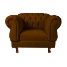 Poltrona Elisabeth Chesterfield Capitone Veludo Terra Cota Decorativa / Sala, Tv, Estar, Recepção