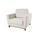 Poltrona em Algodão 100cmx81cm Braga Bege