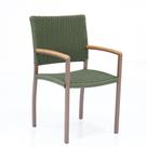 Poltrona Em Alumínio E Corda Náutica Modelo Acelga Verde Poltrona Em Alumínio E Corda Náutica Modelo Acelga Verde