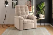 Poltrona Esmeralda Retrátil/Reclinável Suede Capuccino - XFlex Sofás