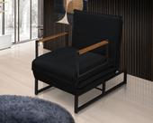 Poltrona Estofada Reclinável Versat Retrátil Cama Chaise Puff Clínica Descanso Estilo Industrial Sala Casa Acampamento Quarto Visita Leitura Repouso