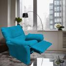 Poltrona Extensão De Cílios Reclinável Manu Turquesa