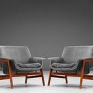 Poltrona Frattini Base Preta em material ecológico ou Natural e Tecido Várias Cores - Datelli Design