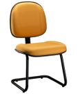 Poltrona Gerente com Base Fixa em S Linha Classic Amarelo