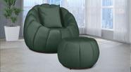Poltrona Girat. Concha + Puff/Almofada Veludo Verde