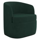 Poltrona Giratória Decorativa para Sala Dandara K04 Veludo Verde - Mpozenato