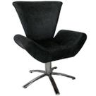 Poltrona Giratória Elegance Sued Preto