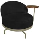Poltrona Giratoria Glamour 704 Organica Linho Boucle 3304 Ezz 3304