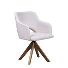 Poltrona Giratória Vazada PL126 Off White Cercatto Poltrona Giratória Vazada PL126 Off White Cercatto