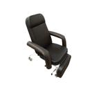 Poltrona Hospitalar Descanso Reclinável Com Perneira Independente e Rodízios Preta Poltrona Hospitalar Descanso Reclinável Com Perneira Independente e Rodízios Preta