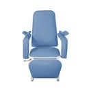 Poltrona Hospitalar Para Coleta e Hemodiálise Reclinável Standard Azul Céu