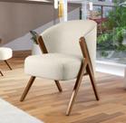 Poltrona Ibiza Moderna E Confortável Em Tecido Boucle Luxo