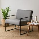 Poltrona Industrial, Decorativa, Sala e Recepção - Poltrona Flow Cinza