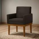 Poltrona Isadora 0,60cm - Veludo Marrom - Estofados Pérola.
