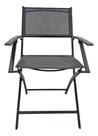 Poltrona Jardim Plicosa Interlagos Dobravel Cinza 84x51 Cm