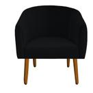 Poltrona Julia Decoração Salão Cadeira Escritório Recepção Estar Amamentação Suede Preto - D'Classe Decor Poltrona Julia Decoração Salão Cadeira Escritório Recepção Estar Amamentação Suede Preto - D'Classe Decor