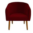 Poltrona Julia Decoração Salão Cadeira Escritório Recepção Estar Amamentação Suede Vermelho - D'Classe Decor Poltrona Julia Decoração Salão Cadeira Escritório Recepção Estar Amamentação Suede Vermelho - D'Classe Decor