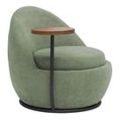 Poltrona Kaira Mesa Lateral Direita Base Fixa Preto Bouclé Verde Claro - Nexta Casa Poltrona Kaira Mesa Lateral Direita Base Fixa Preto Bouclé Verde Claro - Nexta Casa