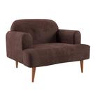 Poltrona Kiev Veludo Marrom