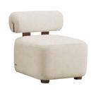 Poltrona Livi Tecido Moderno Bouclê - Vallisa Decor Poltrona Livi Tecido Moderno Bouclê - Vallisa Decor
