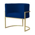 Poltrona Luana Suede com Base Dourado e Cores Variadas Poltrona Luana Suede com Base Dourado e Cores Variadas