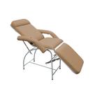 Poltrona Maca Hospitalar Mesa Estética Reclinável Com Braços Luxo Bege Poltrona Maca Hospitalar Mesa Estética Reclinável Com Braços Luxo Bege