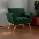 Poltrona Madeira Maciça Lyz Luxo Verde