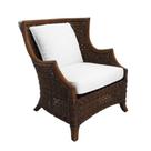 Poltrona Madeira Rattan Acabamento Est Branco Luxo
