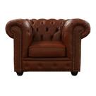 Poltrona Maísa 125cm Couro Marrom - Sallar Home Poltrona Maísa 125cm Couro Marrom - Sallar Home