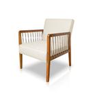 Poltrona Mali Linho Rustico Natural - Lucadi Home