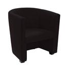 Poltrona Malta Recepção Tecido Suede - Preto - Cor: Preto Poltrona Malta Recepção Tecido Suede - Preto - Cor: Preto