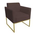 Poltrona Marisa Suede Marrom Poltrona Marisa Suede Marrom
