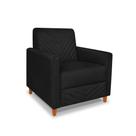 Poltrona Mavie Veludo Preto - Lucadi Home Poltrona Mavie Veludo Preto - Lucadi Home